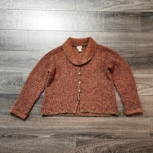 Sigrid Olsen Chunky Knit Cardigan Sweater